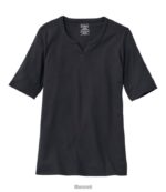 L.L.Bean vrouwen T-shirt van pimakatoen zwart kleding VT0646457