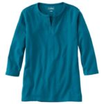L.L.Bean vrouwen tee diep turkoois kleding VT0644597