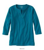 L.L.Bean vrouwen tee diep turkoois kleding VT0644597