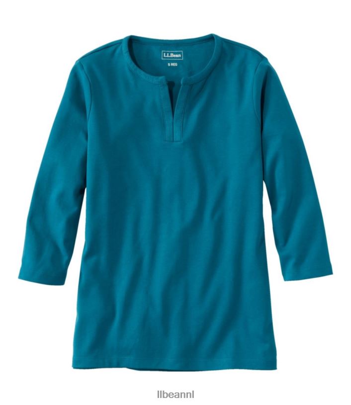 l_l_bean_vrouwen_tee_diep_turkoois_kleding_vt0644597.jpg L.L.Bean vrouwen tee diep turkoois kleding VT0644597 - Image 1