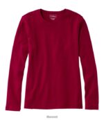 L.L.Bean vrouwen tee donkere cranberry kleding VT0645650