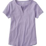 L.L.Bean vrouwen tee lavendel kleding VT0646445