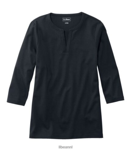 L.L.Bean vrouwen tee zwart kleding VT0642959