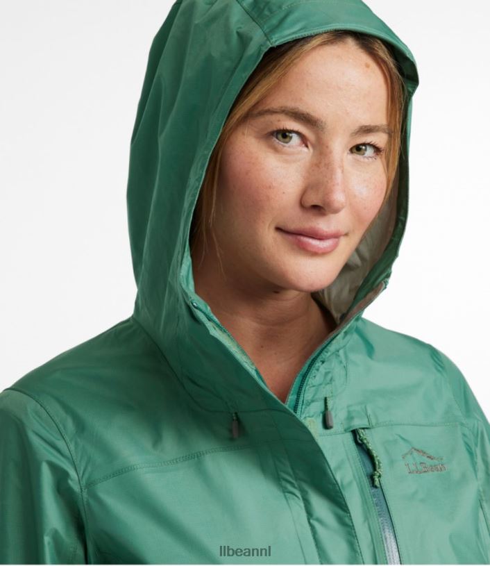 L.L.Bean vrouwen Trail-model regenjas maanlicht blauw bovenkleding VT0645062 - Image 4