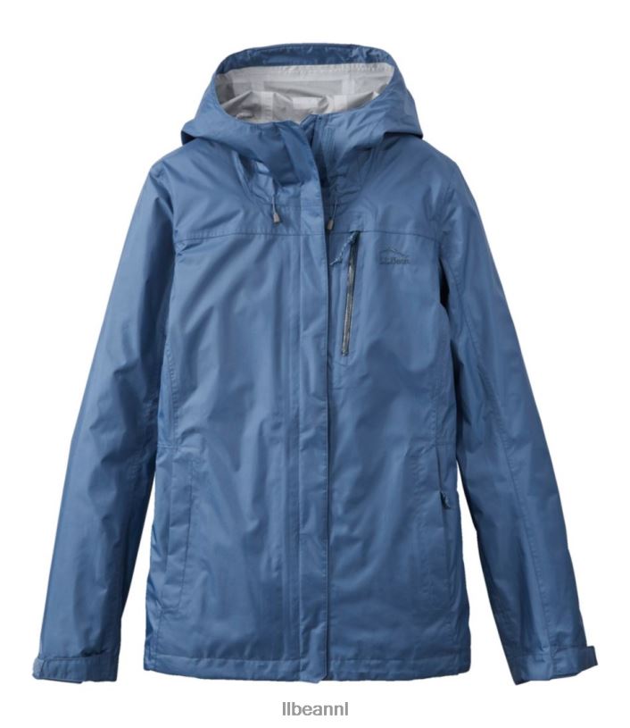 L.L.Bean vrouwen Trail-model regenjas maanlicht blauw bovenkleding VT0645062 - Image 1