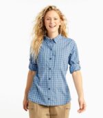 L.L.Bean vrouwen tropicwear pro-stretchshirt middenblauw kleding VT064520 - Image 2
