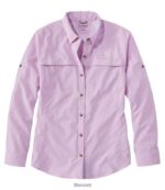 L.L.Bean vrouwen tropisch overhemd berg lila kleding VT0646709