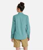 L.L.Bean vrouwen tropisch overhemd warm koraal kleding VT0641219 - Image 3