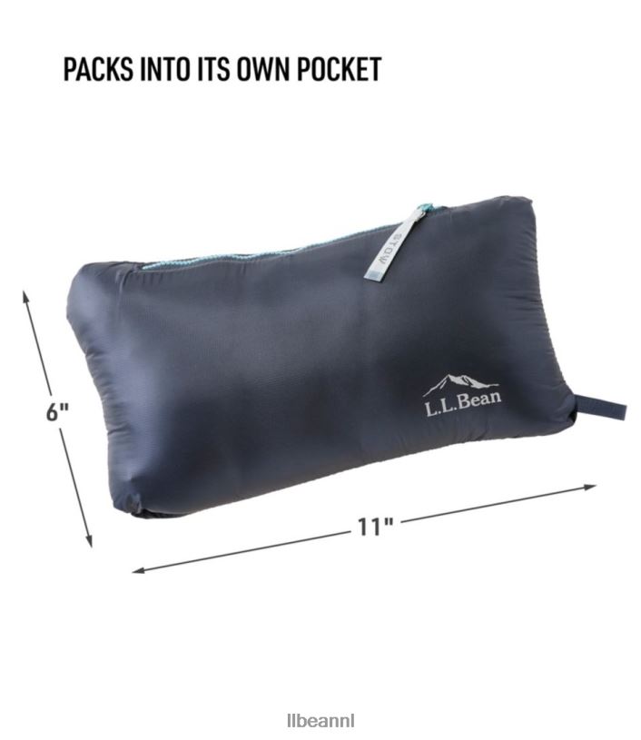 L.L.Bean vrouwen ultralicht 850 donsjack met capuchon diepe lagune bovenkleding VT0646670 - Image 6