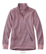 L.L.Bean vrouwen ultrazacht zweet gewassen orchidee/klassiek marineblauw kleding VT0643271