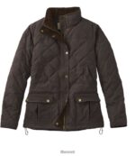 L.L.Bean vrouwen upcountry donsjack van gewaxt katoen koffieboon bovenkleding VT0643664
