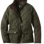 L.L.Bean vrouwen upcountry donsjack van gewaxt katoen loden bovenkleding VT064895