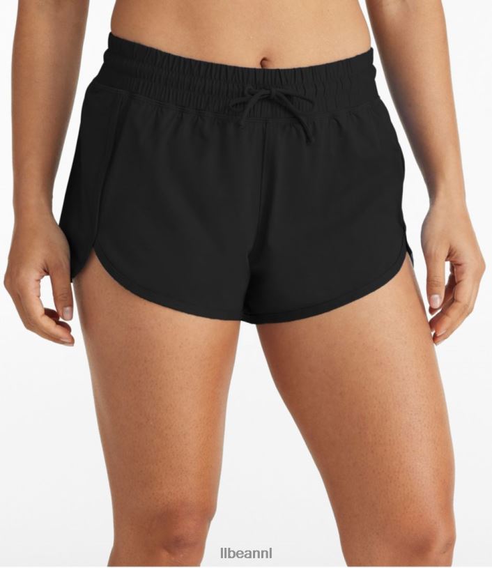 L.L.Bean vrouwen upf 50+ gebreide short zwart kleding VT0643217 - Image 1