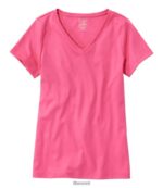 L.L.Bean vrouwen V-hals in pima-katoenvorm azalea kleding VT0646391