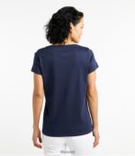L.L.Bean vrouwen V-hals in pima-katoenvorm azalea kleding VT0646391 - Image 3