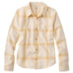 L.L.Bean vrouwen vederzacht twill overhemd guldenroede kleding VT0646979