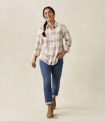 L.L.Bean vrouwen vederzacht twill overhemd guldenroede kleding VT0646979 - Image 4
