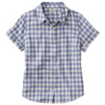 L.L.Bean vrouwen vederzacht twill overhemd ridderspoor kleding VT0645995