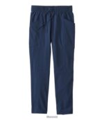 L.L.Bean vrouwen venturestretch geweven enkelbroek nautische marine kleding VT064352