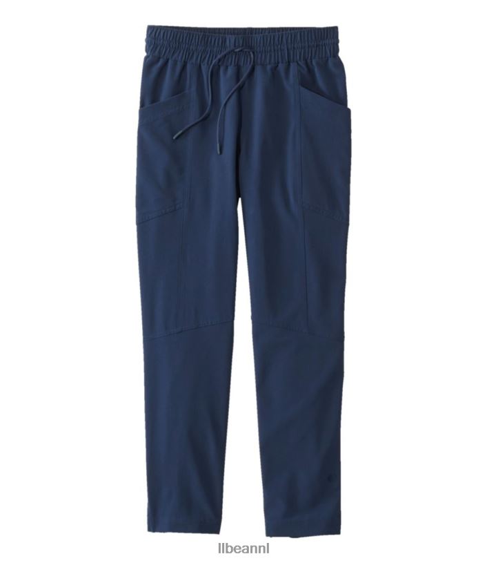 L.L.Bean vrouwen venturestretch geweven enkelbroek nautische marine kleding VT064352 - Image 1