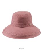 L.L.Bean vrouwen vissershoed met brede rand gewassen orchidee accessoires VT064736