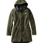 L.L.Bean vrouwen wollen jas diepe bosheide bovenkleding VT064856
