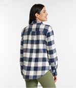 L.L.Bean vrouwen zacht geborsteld flanellen overhemd zachte sparren kleding VT064169 - Image 3