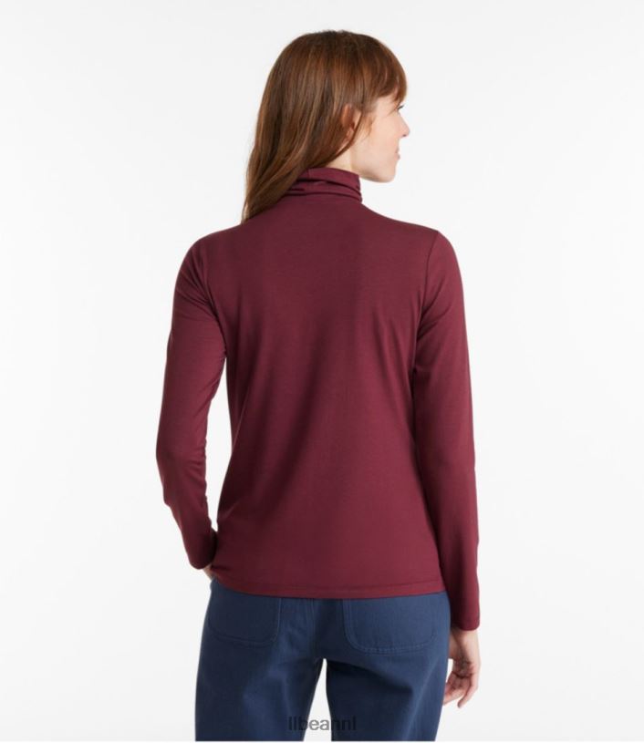 L.L.Bean vrouwen zacht stretch supima T-shirt klassieke marine kleding VT0643043 - Image 3