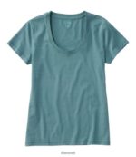 L.L.Bean vrouwen zacht stretch supima T-shirt zachte sparren kleding VT06473