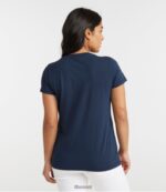 L.L.Bean vrouwen zacht stretch supima T-shirt zachte sparren kleding VT06473 - Image 3