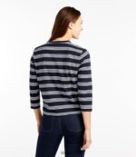 L.L.Bean vrouwen zaterdag shirt crème multistreep kleding VT0644642 - Image 3