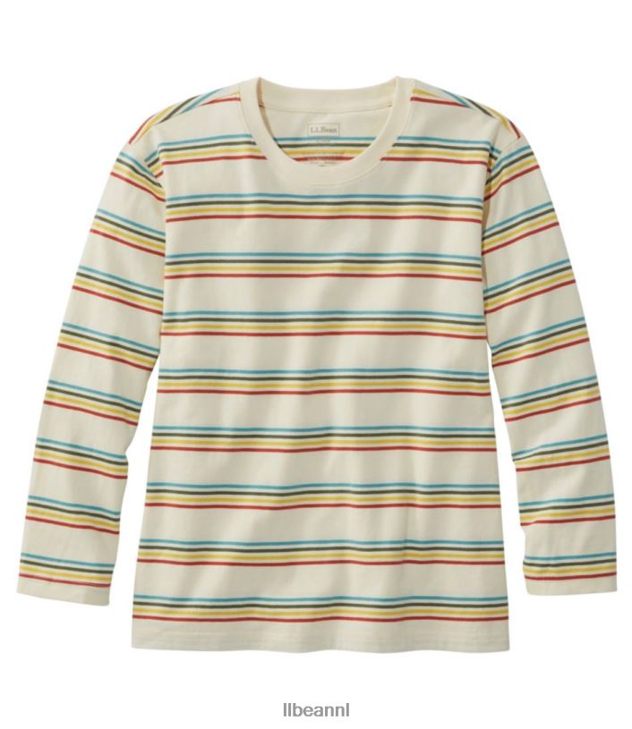 l_l_bean_vrouwen_zaterdag_shirt_creme_multistreep_kleding_vt0644642.jpg L.L.Bean vrouwen zaterdag shirt crème multistreep kleding VT0644642 - Image 1