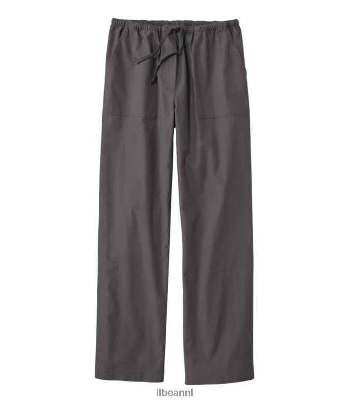 L.L.Bean vrouwen zongewassen canvas broek legering grijs kleding VT0646433 - Image 1