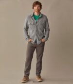 L.L.Bean x Double L Heren dubbelgebreid zeemoverhemd van gewassen katoen diepe olijfheide kleding VT0645926 - Image 6