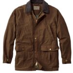 L.L.Bean x Double L Heren Hooglandjas van gewaxt katoen esdoorn bruin uitrusting voor buiten VT064952