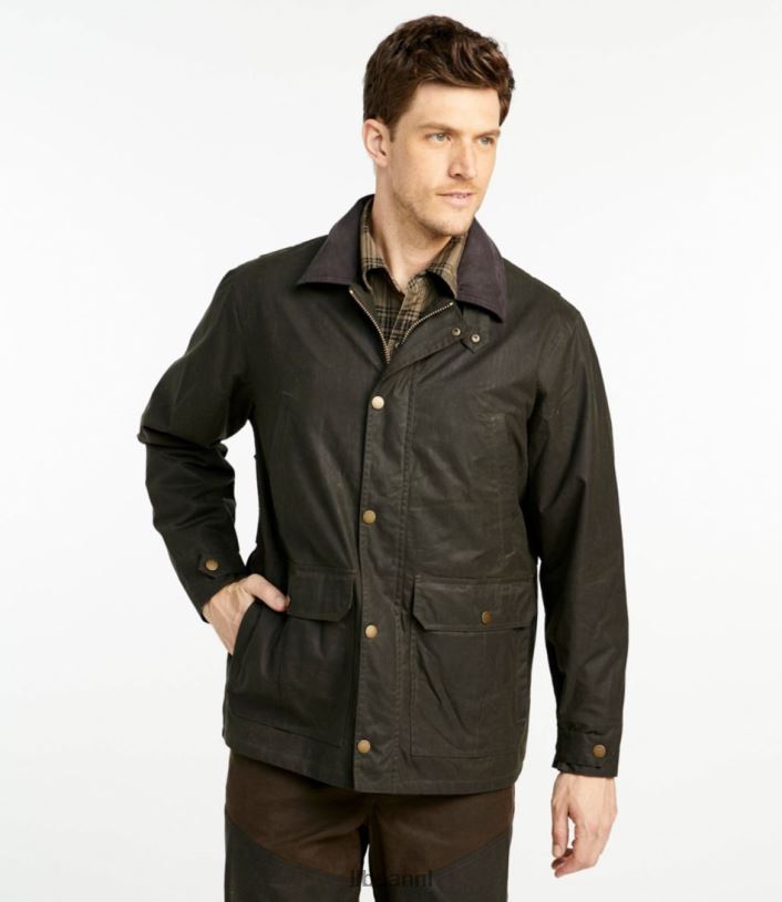 L.L.Bean x Double L Heren Hooglandjas van gewaxt katoen loden uitrusting voor buiten VT0643703 - Image 2