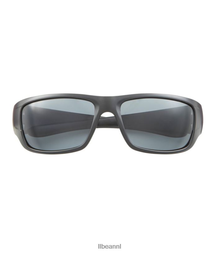 L.L.Bean x Double L unisex gepolariseerde zonnebril mat zwart/rook accessoires voor buiten VT0643382 - Image 3