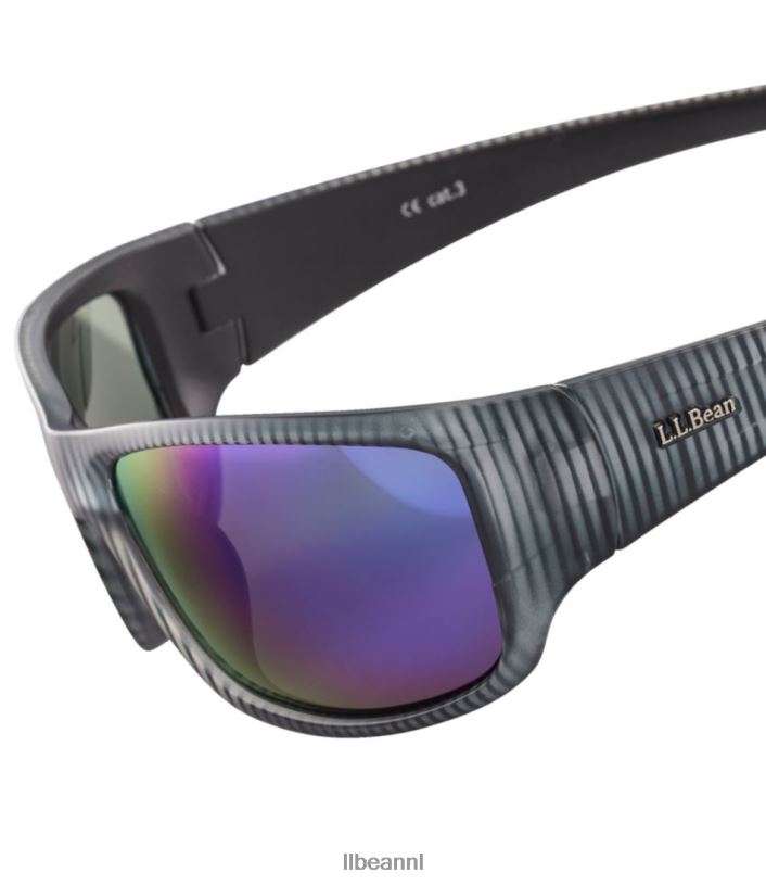 L.L.Bean x Double L unisex gepolariseerde zonnebril mat zwart/rook accessoires voor buiten VT0643382 - Image 5