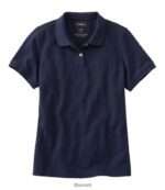 L.L.Bean x Double L vrouwen premium poloshirt klassieke marine kleding VT06440